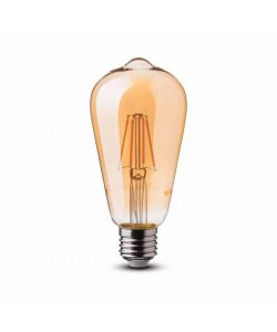 Lampadina LED E27 8W ST64 Filamento Ambrato 2200K