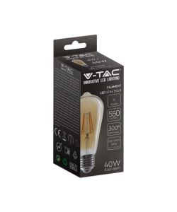 Lampadina LED E27 6W ST64 Filamento Ambrato 2200K