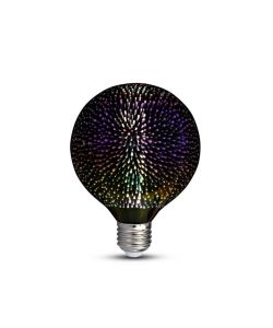 Lampadina LED E27 5W G125 Filamento 3D 3000K
