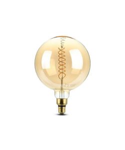 V-TAC Lampadina LED E27 8W G200 Filamento 1800K Dimmerabile