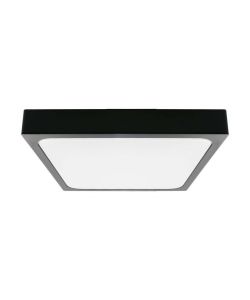 V-TAC Plafoniera LED Quadrata 30W Colore Nero 6500K IP44