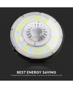 V-TAC Campana Industriale LED 200W 185LM/W UFO con Driver MeanWell 360 6500K IP65 Dimmerabile ( 1-10V )