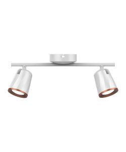 Faretto LED da Muro Doppio 12W con Testa Orientabile Colore Bianco 4000K IP20