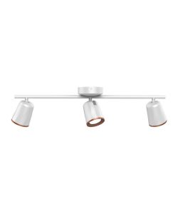 Faretto LED da Muro Triplo 18W con Testa Orientabile Colore Bianco 3000K IP20