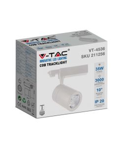 Faretto da Binario V-TAC LED - Bianco 4500K - 35W