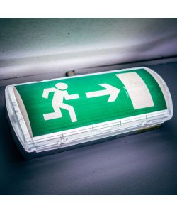3W Led Emergency Exit Light With Self Test Button 6400K