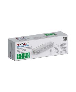 3W Led Emergency Exit Light With Self Test Button And Rf Control 6400K