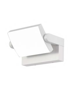 Lampada LED da Muro Rettangolare 17W 120LM/W Colore Bianco Ruotabile 3000K IP65