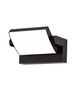 Lampada LED da Muro Rettangolare 17W 120LM/W Colore Nero Ruotabile 4000K IP65