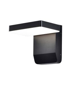 Lampada LED da Muro Quadrata 17W 150LM/W Colore Nero 4000K IP65