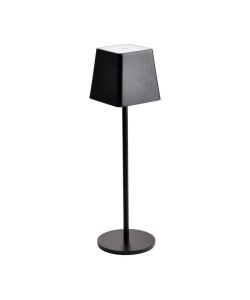 Lampada LED da Tavolo 2W Colore Nero in Alluminio ricaricabile con USB C Touch Dimmerabile 3000K IP54