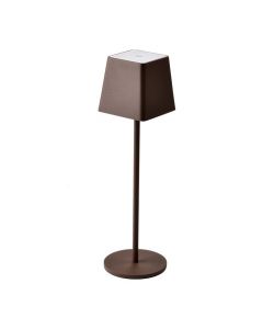 Lampada LED da Tavolo 2W Colore Nero in Alluminio ricaricabile con USB C Touch Dimmerabile 3000K IP54