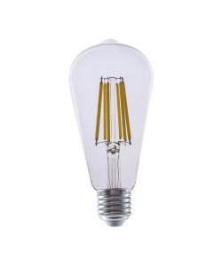 V-TAC Lampadina LED E27 4W ST64 Filamento Colore Trasparente 3000K