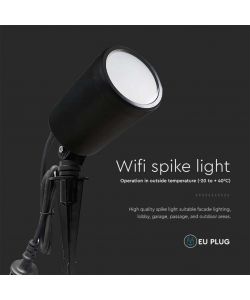 V-TAC Faretto LED Giardino Picchetto 7W Smart Alexa CCT RGB + 3in1 Dimmerabile IP65