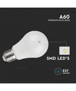 V-TAC Lampadina LED E27 10.5W 100LM/W A60 6500K