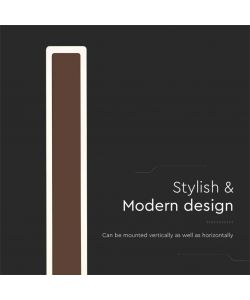 V-TAC Lampada LED da Muro 17W Colore Corten 85x54x625mm Fascio 360 3000K IP65