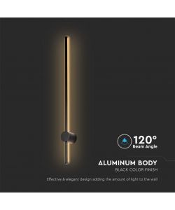 V-TAC Lampada LED da Muro 12W Colore Nero 4000K IP65