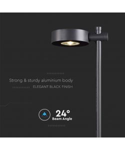 V-TAC Lampada LED da Giardino 6W con Picchetto a con Doppio Fissaggio a Terra Colore Nero h:102cm 4000K IP65