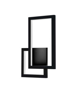 V-TAC Lampada LED Applique dal Design Moderno da Muro 20W Colore Nero 3000K IP20