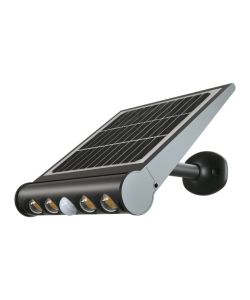 V-TAC Lampada LED Giardino Multiuso 8W Pannello Solare Stand 4000K e Sensore PIR IP65