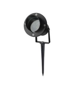 V-TAC Picchetto in Alluminio con Portalampada GU10 Orientabile Colore Nero IP65