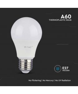 V-TAC Lampadina LED Chip Samsung E27 10.5W A60 3000K