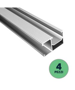 V-TAC Profili in Alluminio Argento per Moduli Fotovoltaici Lunghezza 2m 4pz