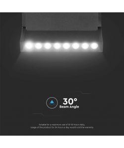 V-TAC Faretto LED da Binario Magnetico Regolabile 10W 48V Colore Nero Compatibile con Google Home e Alexa 3in1