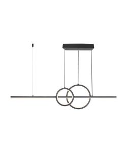 V-TAC Lampadario LED a Sospensione 17W 3in1 dal Design Moderno Colore Nero