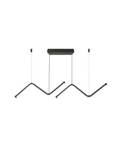 V-TAC Lampadario LED a Sospensione 12W dal Design Moderno Colore Nero 4000K