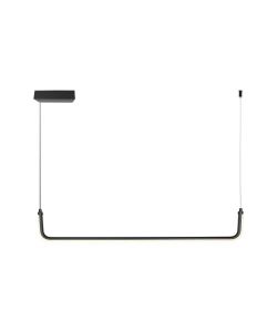 V-TAC Lampadario LED a Sospensione 24W L:905mm dal Design Moderno Colore Nero 4000K