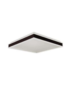 V-TAC Lampadario LED Quadrato 24W con Montaggio a Plafone Dimmerabile TRIAC Colore Nero 4000K