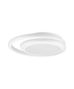 V-TAC Lampadario LED Rotondo Doppio 24W con Montaggio a Plafone Colore Bianco 4000K