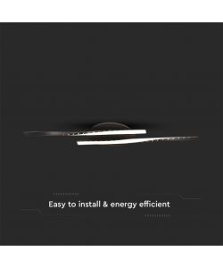 V-TAC Lampadario LED dal Design Moderno 12W Colore Nero 945*60mm 3000K