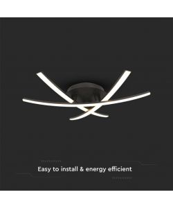 V-TAC Lampadario LED dal Design Moderno 3L 20W Colore Nero 460*410*125mm 3000K