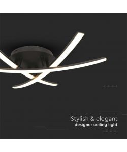 V-TAC Lampadario LED dal Design Moderno 3L 20W Colore Nero 460*410*125mm 3000K