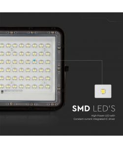 V-TAC Faro LED con Telecomando e Pannello Solare 15W 6400K IP65