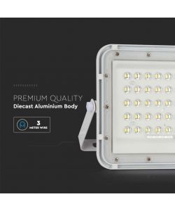 V-TAC Faro LED con Telecomando e Pannello Solare 15W 6400K IP65