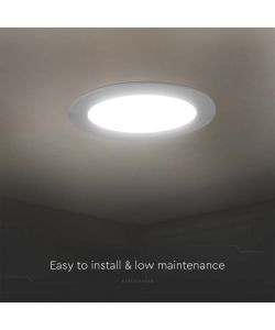 V-TAC Mini Pannello LED 18W Montaggio ad Incasso Rotondo 4000K