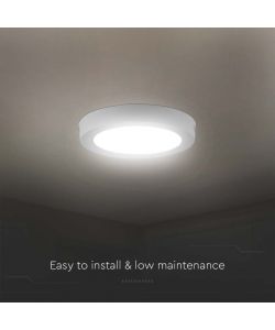 V-TAC Pannello LED 6W Montaggio a Plafone Rotondo 4000K
