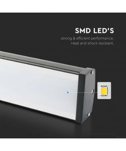 V-TAC Campana Industriale LED Lineare 100W Colore Nero 6500K IP65