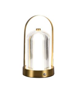 V-TAC Lampada LED da Tavolo 1W 120*190 Colore Oro francese  Ricaricabile con USB C Touch Dimmerabile 3in1