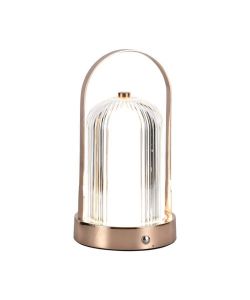 V-TAC Lampada LED da Tavolo 1W 120*190 Colore Bronzo antico Ricaricabile con USB C Touch Dimmerabile 3in1