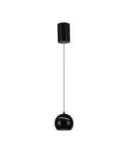 V-TAC Lampadario LED a Sospensione 8.5W Coppa Metallo 12*162cm 3000K Nero