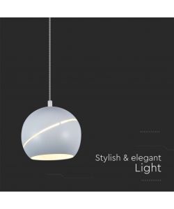 V-TAC Lampadario LED a Sospensione 8.5W Coppa Metallo 12*162cm 3000K Bianco