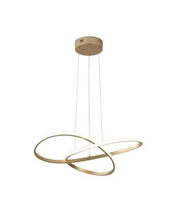V-TAC Lampadario LED Sospensione - Oro - 50x10cm