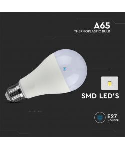 V-TAC Lampadina LED E27 17W 100LM/W A65 6500K