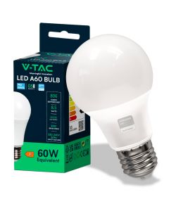 V-TAC Lampadina LED Chip Samsung E27 9W A60 3000K
