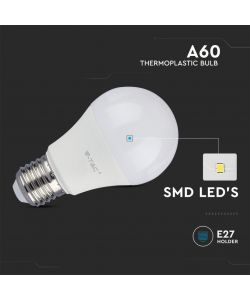V-TAC Lampadina LED Chip Samsung E27 9W A60 3000K