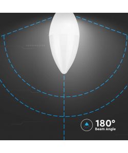 V-TAC Lampadina LED Chip Samsung E14 3.7W Candela 3000K
